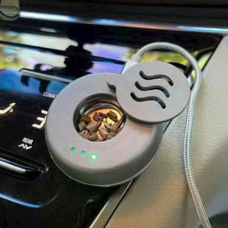 Mini Agarwood Car Burner – USB Oud Diffuser for Car (1-Month Warranty | Full Set)